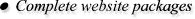Complete website packages