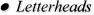 Click here to find out more about our Letterhead service