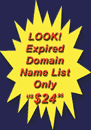 Get your expired domain name list - click here