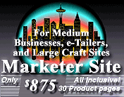 Web sites for medium to larger business, e-Tailers or large craft sites
